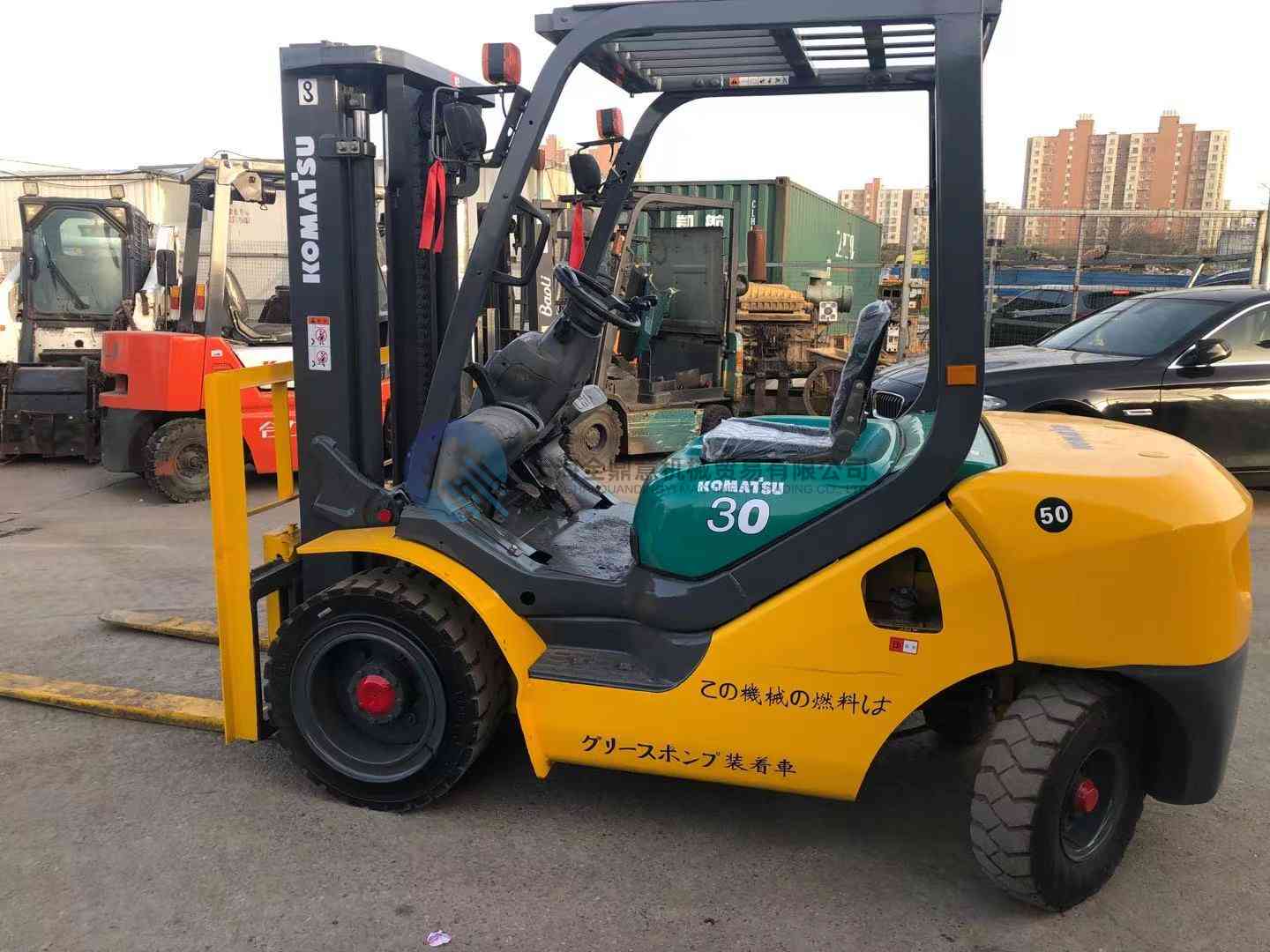 Carretilla elevadora usada Komatsu de 3 toneladas