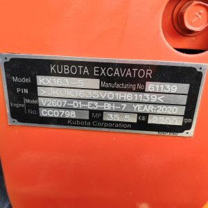 Used  Kubota 163-5 excavator For Sale - Photo7