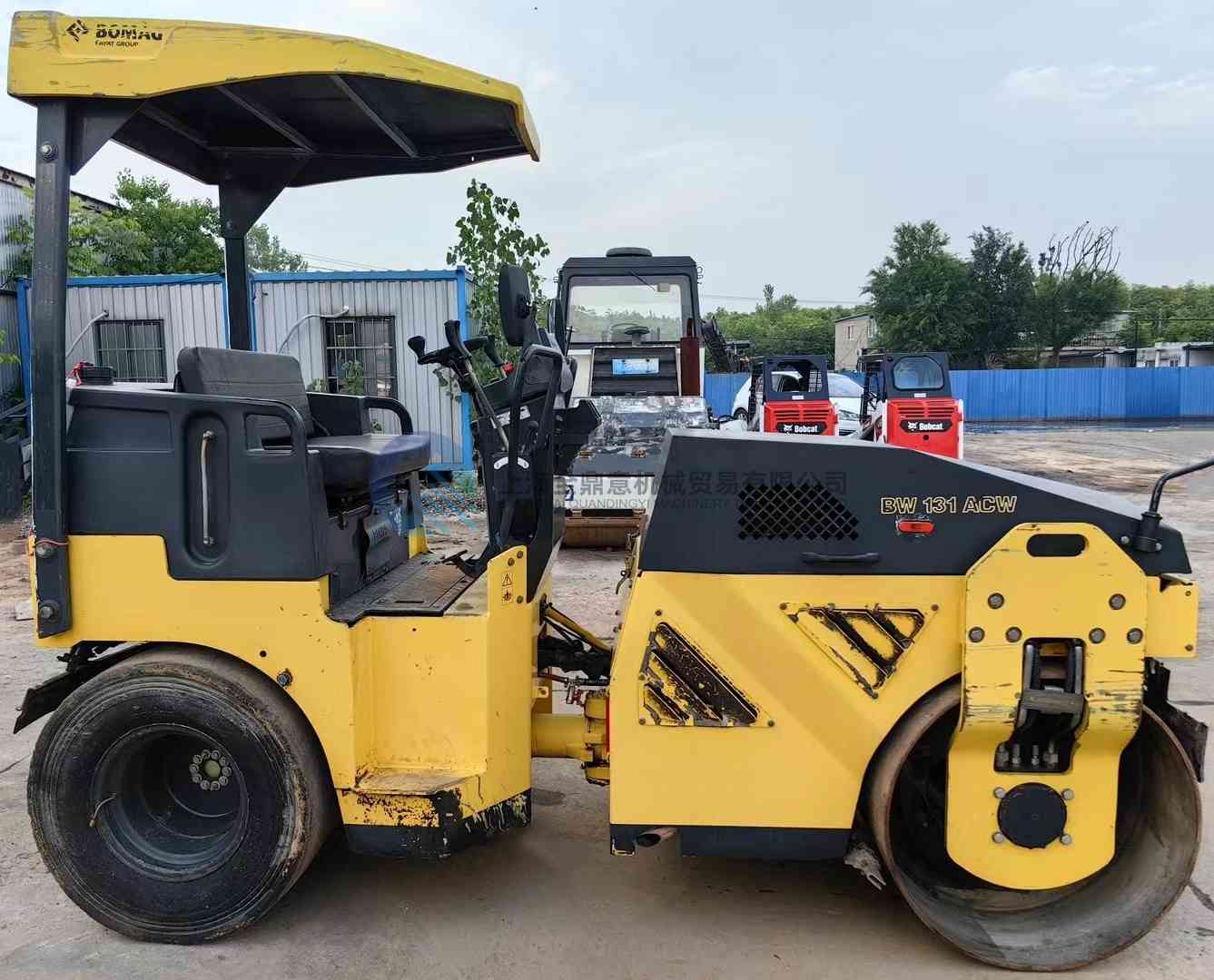 Used BOMAG BW131ACW Front Steel Rear Rubber Roller